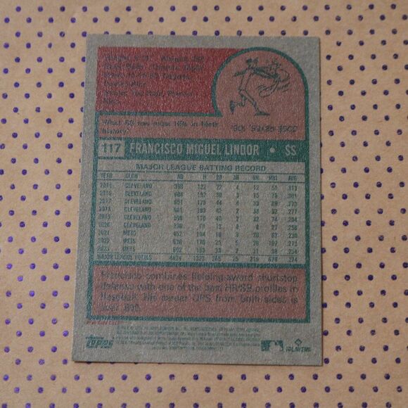 Francisco Lindor #117 Baseball Card - Picture 2 of 2
